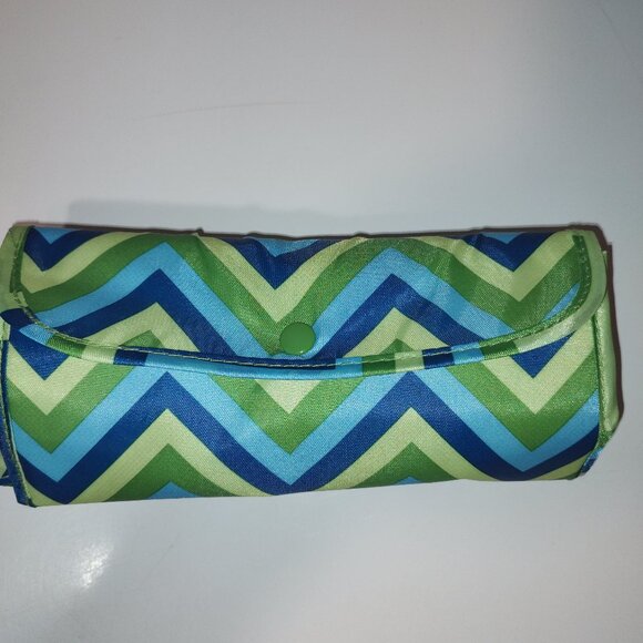 Sachi Reusable Insulated Grocery Zip Tote Pocket Foldable 15 x 16-Good condition - Picture 2 of 9